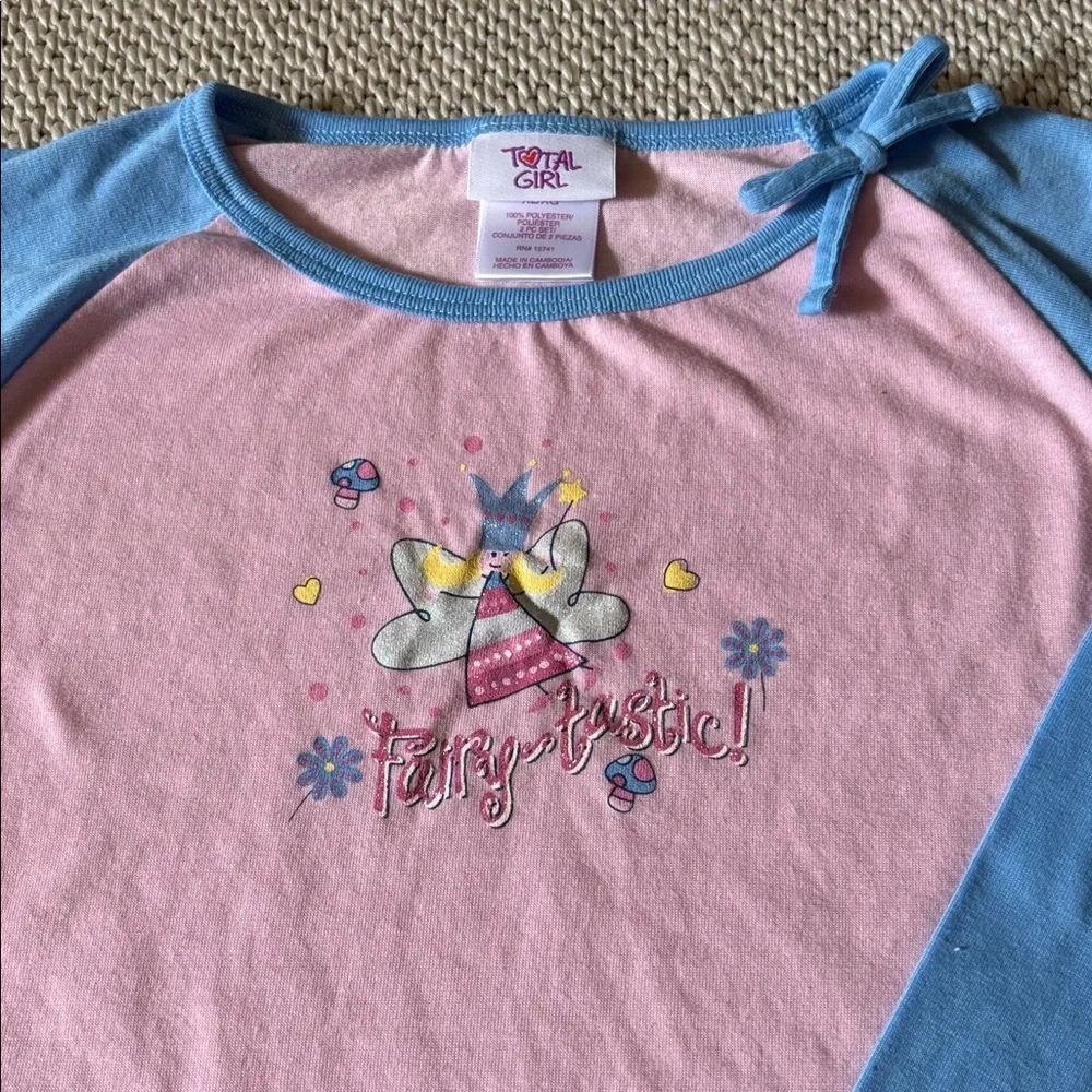 Pajamas Fairy-tastic girls new size XL polyester Total Girl long sleeves